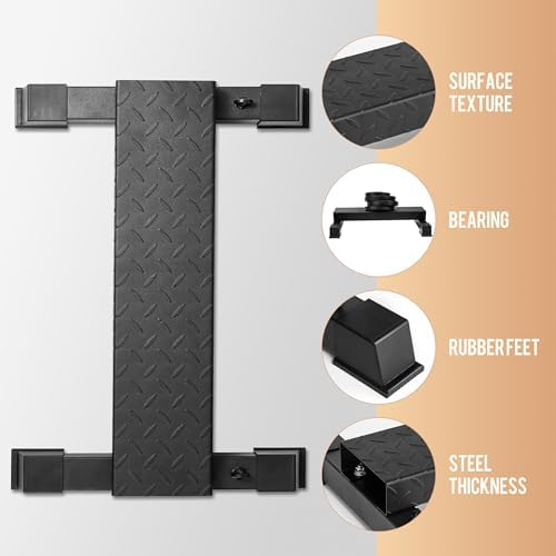 Steel Standing Calf Raise Platform, Anti-Slip Block for Leg & Squat