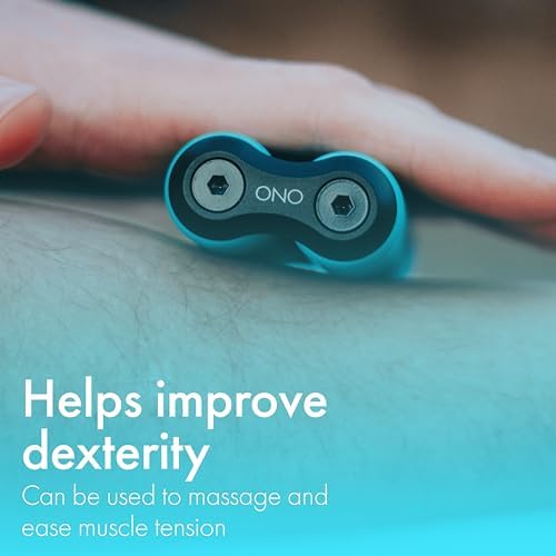 ONO Roller - Handheld Fidget Toy for Adults | Help Relieve Stress, Anxiety, Tension | Promotes Focus, Clarity | Compact, Portable Design (Teal, Full Size - ABS Plastic)