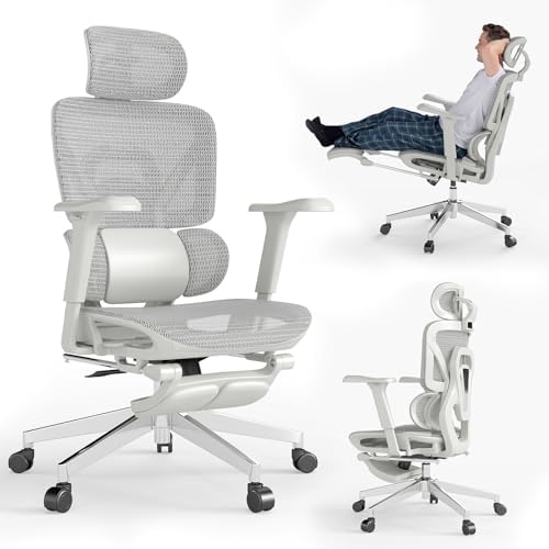 MOJAY Ergonomic Office Chair with Footrest and Lumbar Support