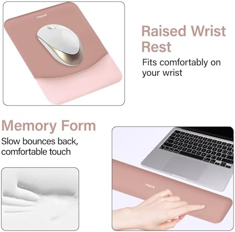 MOSISO Keyboard Mouse Pad Set, Large Gaming Mouse Pad&Keyboard Wrist Rest