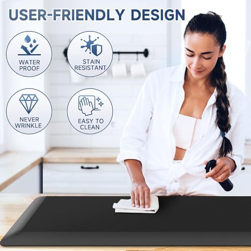 4/5 Inch Thick Kitchen Mats for Floor, StepRite Kitchen Rug for Standing