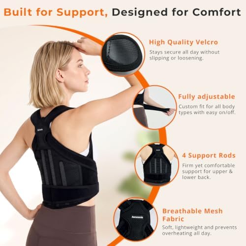 Posture Corrector for Women & Men, Back Shoulder Support Brace