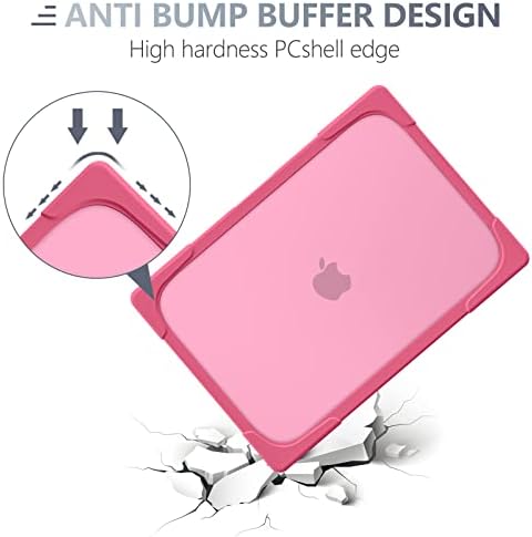 Batianda Heavy Duty Case for MacBook Air 13 Inch 2018-2020, Pink