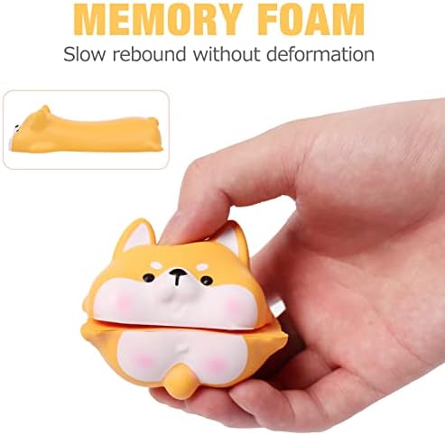 Small Wrist Rest Mouse Pad, Mini Cute Ergonomic Cartoon Mousepad Memory Foam Design Animal Shape Wrist Support Pillow Rest Cushion Mat for Office Computer Laptop(Shiba Inu)
