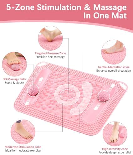 Foot Massage Acupressure Mat for Plantar Fasciitis Arch Relief