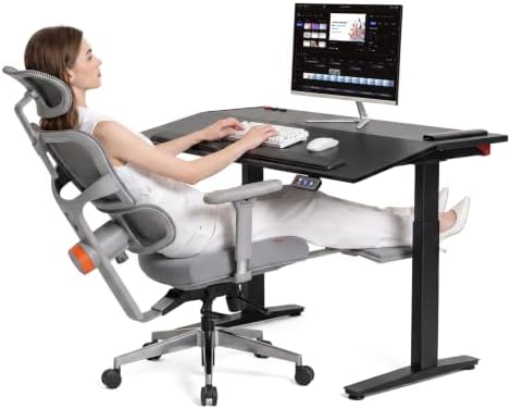 Newtral Smart Motorized Tilt Desk + Ergonomic Office Chair Bundle