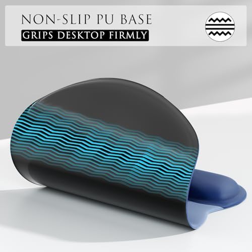 MROCO Ergonomic Mouse Pad with Gel Wrist Rest, 9.4 x 8.1 in, Blue Gradient