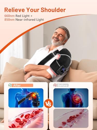 Red Light Therapy for Shoulder with Heat & Massage