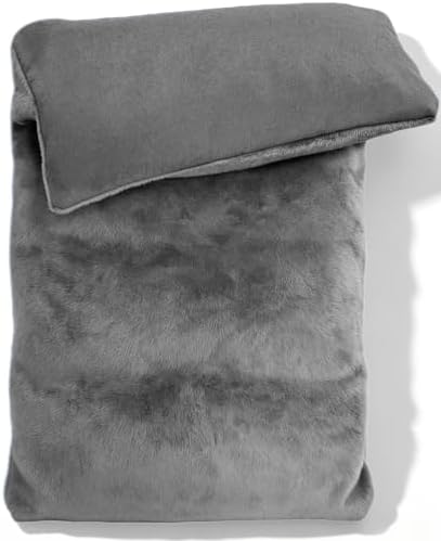 Microwavable Heating Pad with Washable Cover 13x7 Inch Flaxseed Microwave Hot Pack, Lavender Scent, Moist Warm Compress for Relaxation, Non-Electric & Portable