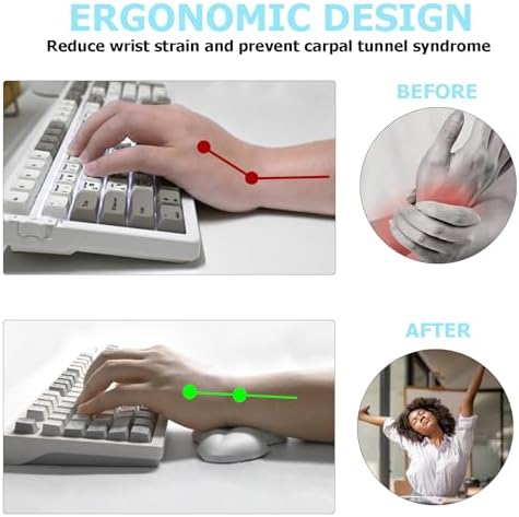 Ergonomic Keyboard Wrist Rest, Leaf Shape Wrist Rest for Computer Keyboard