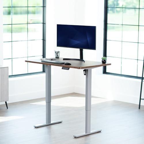 VIVO Rustic Vintage Brown 48 x 30 in Standing Desk, DESK-KIT-1G5N