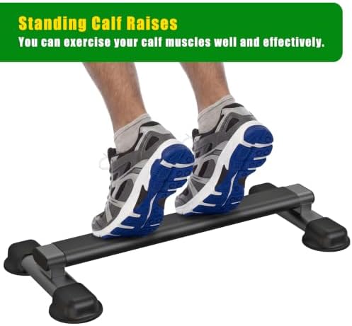 Steel Calf Raise Bar, Calf Raise Block with Anti Slip Platform