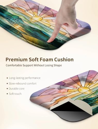 Ergonomic Keyboard Wrist Rest Pad with Wrist Support Sea Sunrise