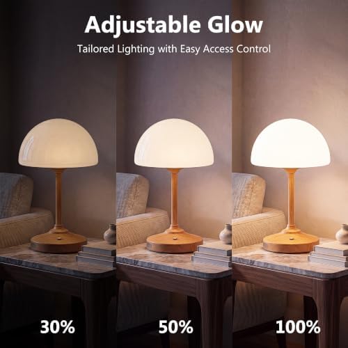 Dawnwake Table Lamp Cordless Lamp,5000mAh Rechargeble Battery Operated Lamp