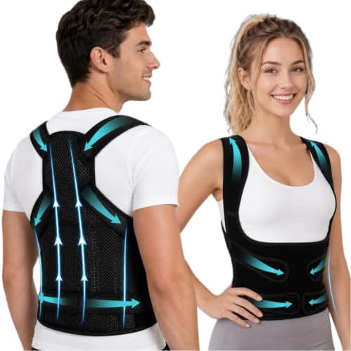 Posture Corrector for Women & Men, Full Back Brace for Office Use