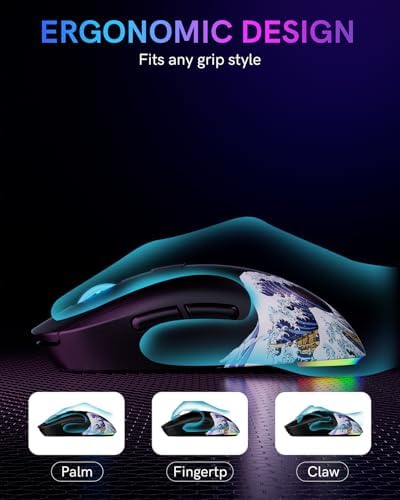 G57 Wireless Gaming Mouse, 8000 DPI, Black