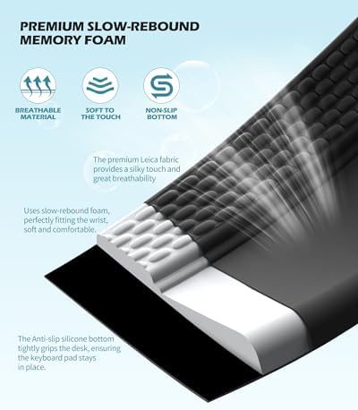 Wrist Rest for Computer Keyboard, Keyboard pad with Wrist Support