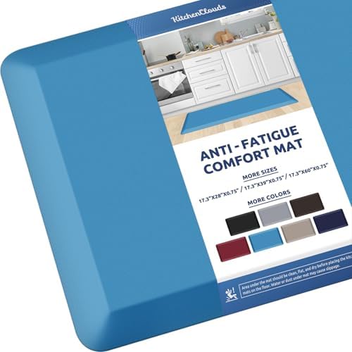 0.8" Thick Kitchen Mat Cushioned Anti Fatigue Rug Comfort Floor Mats