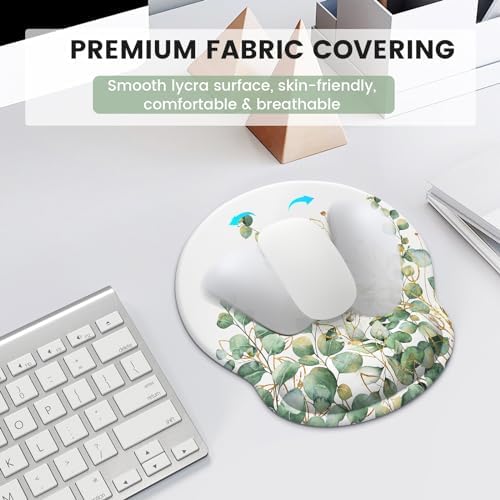 iLeadon Mouse Pad with Wrist Rest Set,Ergonomic Mousepad with Wrist Support