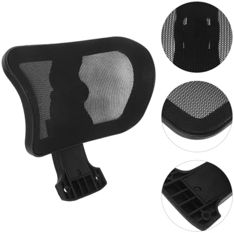 Tofficu Adjustable Office Chair Head Cushion Ergonomic Neck Support Comfortable Headrest Attachment for Computer Desk Chairs 10.62X9.05X2.95 Inches
