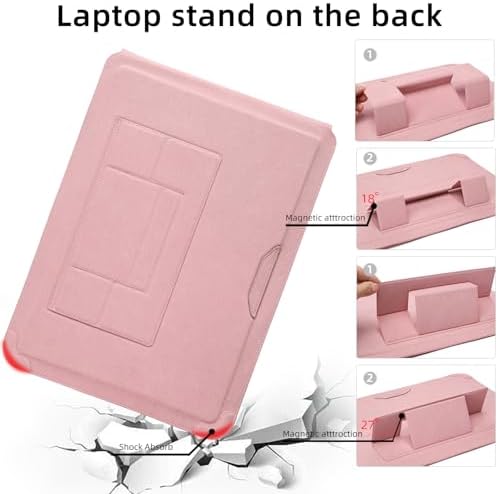14 Inch Multifunctional Laptop Sleeve Case with Stand Soft Slim Cover for MacBook Pro/Air/ThinkPad X1/Dell XPS/Lenovo Yoga/HP Pavilion/ASUS Zenbook/LG gram/Chromebook 13.5" 13.6" 14.2" 14.5"