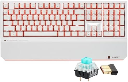 Hexgears X5 Wireless Mechanical Keyboard Full Size 108 Keys- Pink