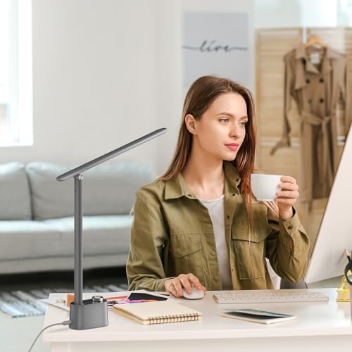 Honeywell H01 Pro Compact LED Desk Lamp with A+C Charging Port