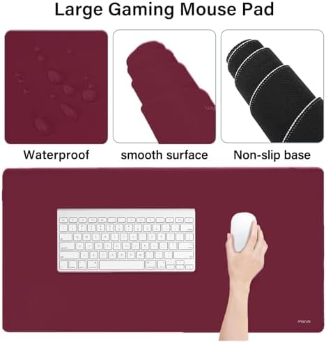 MOSISO Keyboard Mouse Pad Set, Large Gaming Mousepad&Keyboard Wrist Rest