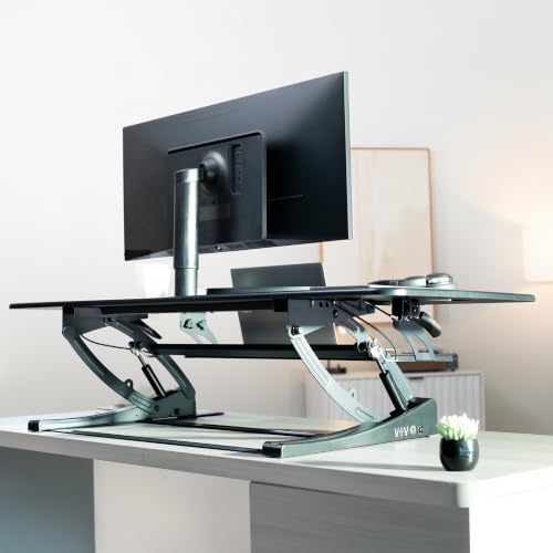 VIVO Black 54 in Standing Desk Converter, DESK-V054V