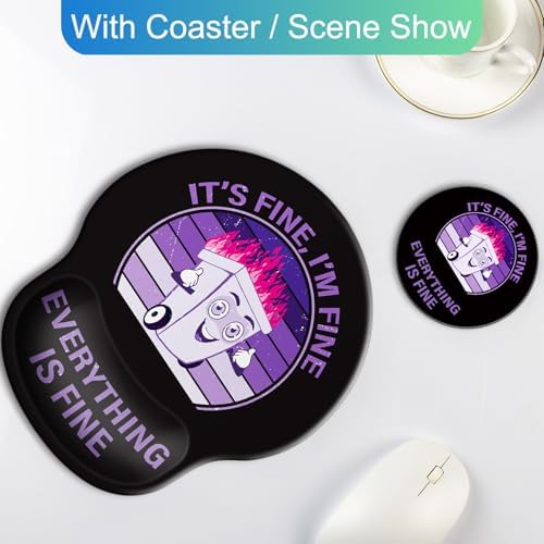 Ergonomic Mouse Pad with Wrist Rest Support,Gel Mouse Pads for Desk