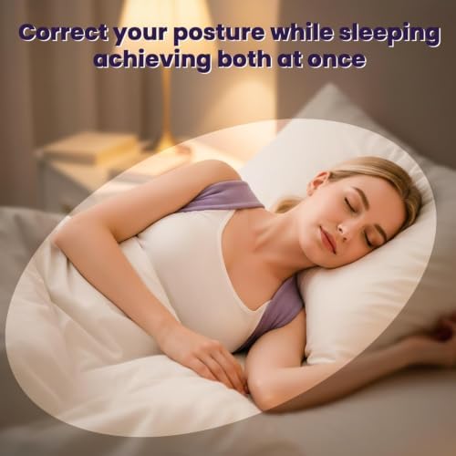 Shoulder Brace for Sleeping,Straps Hunchback Posture Upper Back Corrector for Men Proper Align Sleep Support Device Night Shoulder Opener Stabilizer Better Nighttime Chest Belt