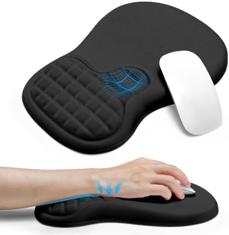 Ergonomic Mouse Pad Wrist Rest for Carpal Tunnel Pain Relief