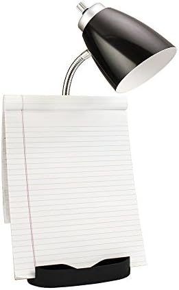 Limelights LD1056-BLK Desk Lamp Organizer with iPad Tablet Book Stand and USB Charging Port, Black