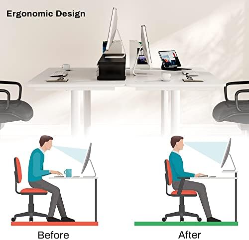 EUREKA ERGONOMIC Dual Monitor Stand Adjustable Carbon Fiber