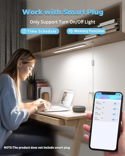 ASOKO 24 Inch Under Counter Light 3 Color 900LM Kitchen Desk Lamp