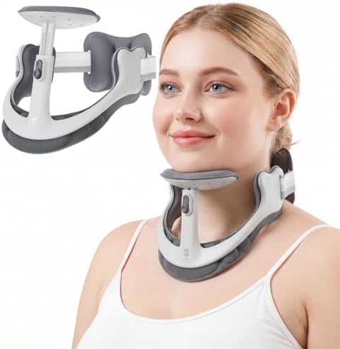 Neck Posture Corrector with Rear Neck Support（Gray, X-Large）
