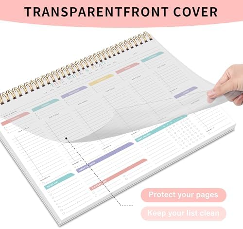 TREES Weekly To-Do List Notepad, 52-Week Desk Planner Organizer, 8.5" x 11"