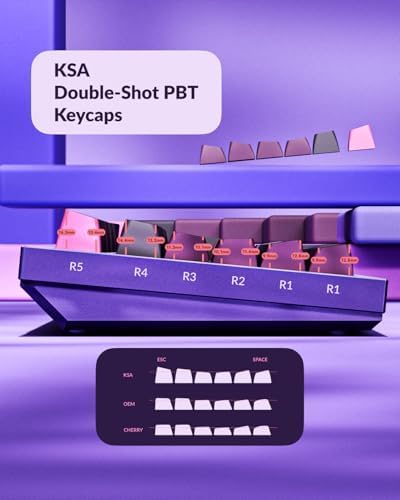 Keychron Q5 Pro 96% Wireless Mechanical Keyboard Full Aluminum - Purple