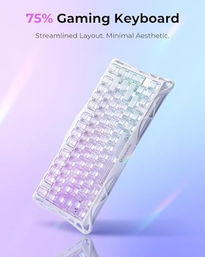 GravaStar Mercury K1 Lite 75% Wireless Mechanical Gaming Keyboard RGB