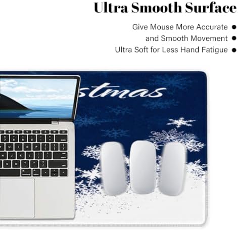 Christmas Large Mouse Pad Non-Slip Rubber Long Gaming Desk Mat