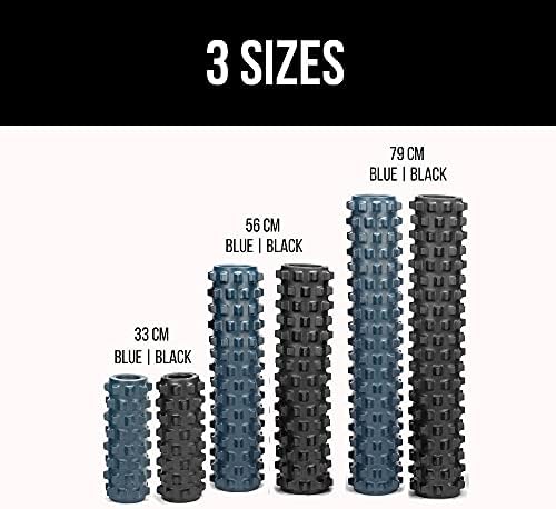 RumbleRoller Extra Firm Foam Roller Deep Tissue Massage Roller for Muscle Recovery (12 Inches Compact)