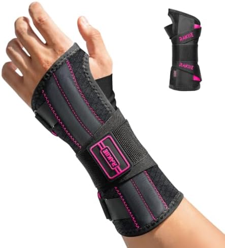 Rakiie Upgraded Carpal Tunnel Wrist Brace Night Sleep, Pink