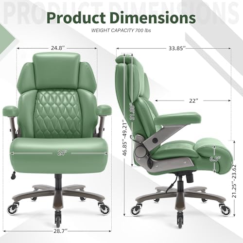 Big and Tall Office Chair 700lbs, Ergonomic High Back Computer Desk Chair