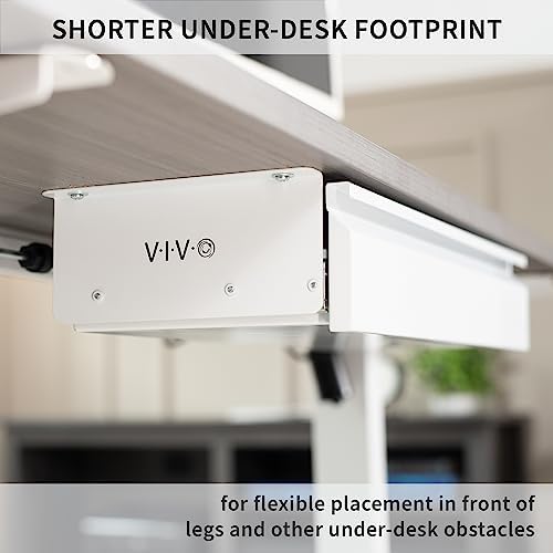 VIVO White 22 x 9 inch Under Desk Slide Out Drawer, DESK-AC03A-22W