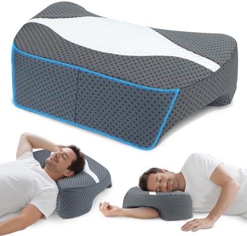 Side Sleeper Pillow with Arm Hole, Shoulder Relief System for Rotator Cuff