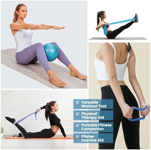 Pilates Kit for Women 13PCS, Pilates Ring Ball Resistance Bands Workout Set