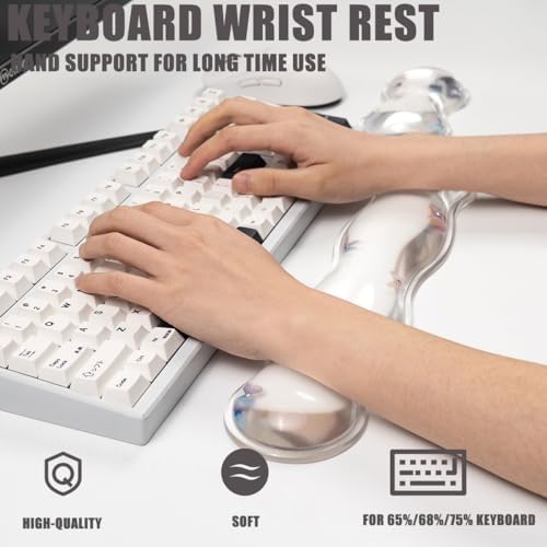 Gel Keyboard and Mouse Wrist Rest Set, Wrist pad for Computer Keyboard