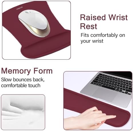 MOSISO Keyboard Mouse Pad Set, Large Gaming Mousepad&Keyboard Wrist Rest