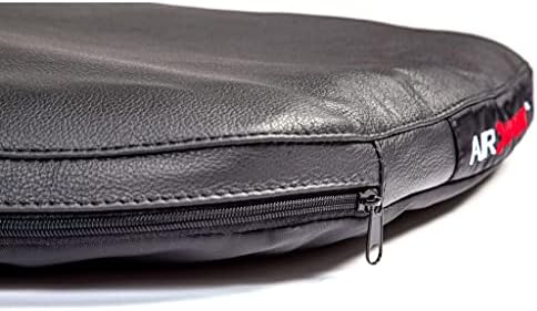 AIRHAWK Ergonomic Office/Chair Seat Cushions with Leather Cover for Desk, Stadium Seats, Construction, Airlines, Car & Truck Driver Use, Pressure Relief, Posture Support
