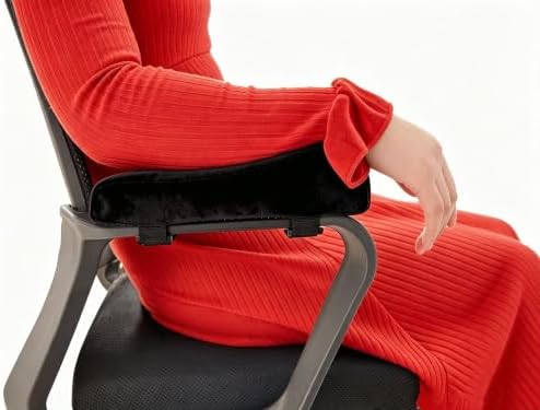 Chair Armrest Pads 2 Pack, High‑Density Sponge, Office Chair Arm Covers for Gaming Chair